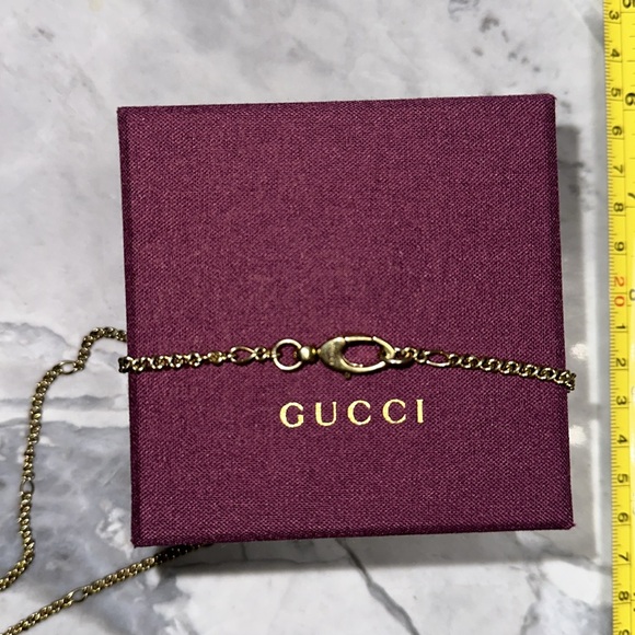 NWT Gucci lion head necklace with red crystal - Picture 7 of 9